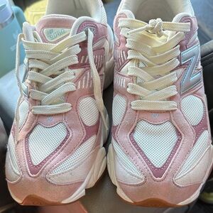 Rare New Balance Pink and White Women's Sneakers
